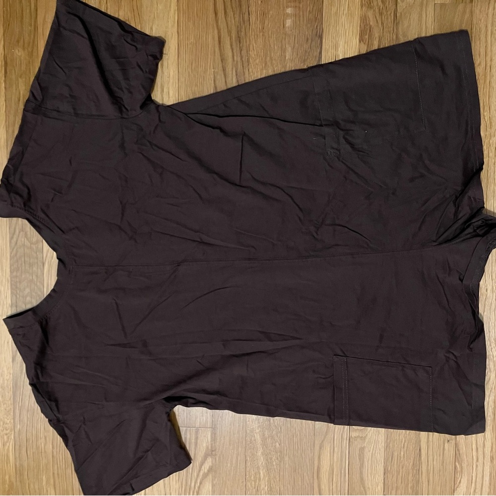 Dark Brown Short Sleeve Romper